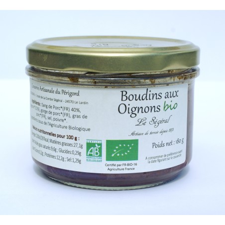 Boudin aux Oignons Bio artisanal