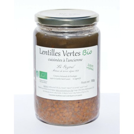 Lentilles Vertes Bio Cuisinées à l'Ancienne 700g artisanales