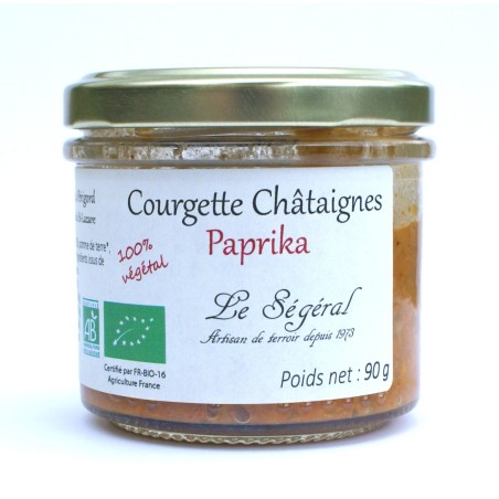 Tartinable Courgette Châtaignes Paprika Bio 90g artisanal