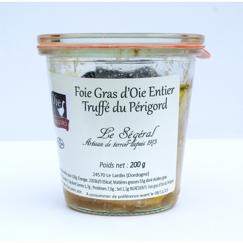 Foie Gras d'Oie Entier du Périgord Truffé artisanal