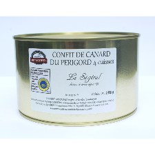 Confit de Canard 4 cuisses du Périgord 1300 g